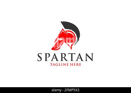 Spartan warrior logo vector modern simple abstract. Stock Vector