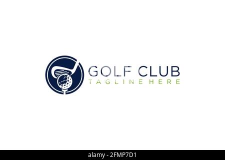 Golf club icons, symbols, elements and logo vector. Stock Vector