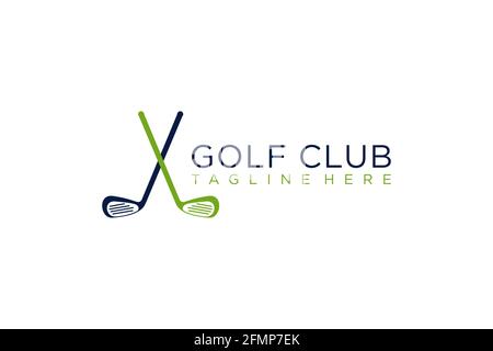Golf club icons, symbols, elements and logo vector. Stock Vector