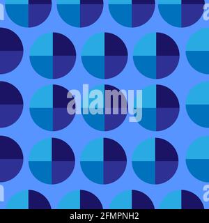 A pattern consisting of geometric shapes. Vector seamless illustration. Stock Vector