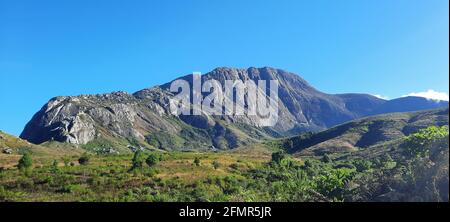 Chembe peak in Mount Mulanje,Malawi Stock Photo