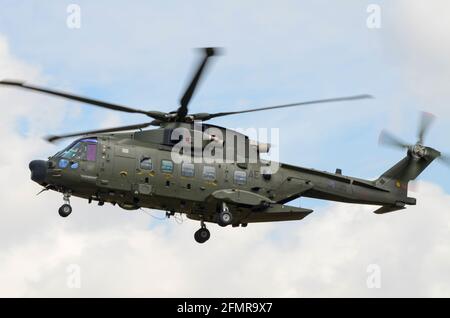 Royal Air Force AgustaWestland AW101 Merlin HC.3A ZJ998 helicopter. RAF Merlin helicopter Stock Photo