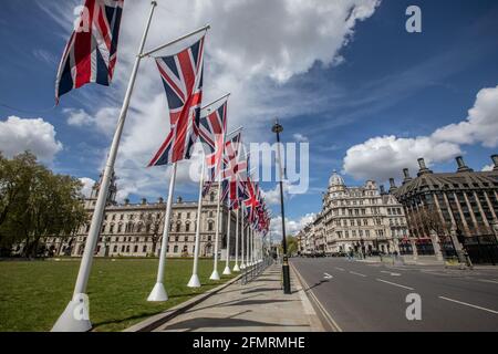 State Opening of Parliament, attended by Her Royal Majesty Queen Elizabeth II, Whitehall, Central London, England, United Kingdom Stock Photo