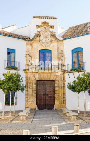 Main gate of the Palacio de Viana in Cordoba, Spain Stock Photo