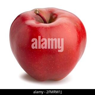 red delicious apple path isolated on white Stock Photo