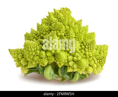 romanesco path isolated on white Stock Photo