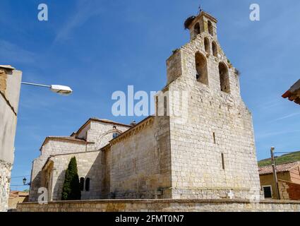 Parish Church of El Salvador in Monzon de Campos in Palencia, Spain Stock Photo
