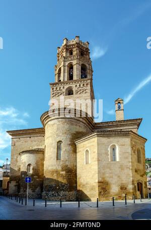 Cathedral of Santa Maria del Romeral Monzon Huesca Spain Stock Photo
