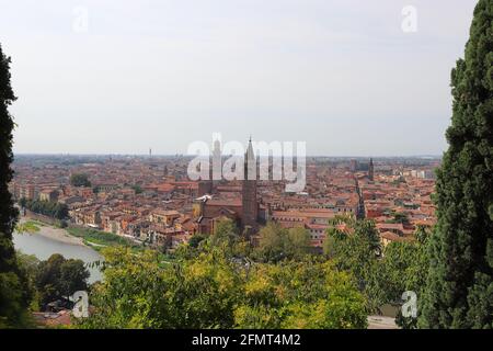 View on the old town of Verona Stock Photo