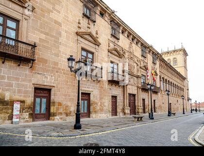 'Palacio de los Condes de Gomara' is the most representative building of Renaissance civil architecture of the city of Soria, now houses the Palace of Stock Photo