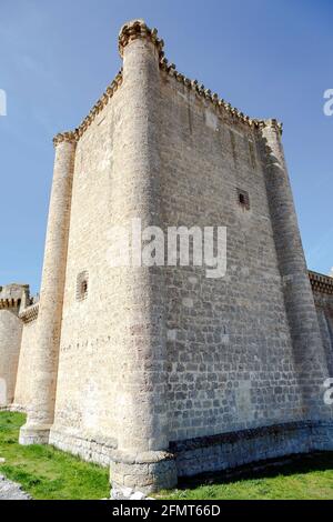 Castle of the Franco de Toledo, Villafuerte of Esgueva, Valladolid Spain Stock Photo