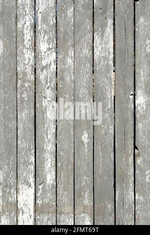 Wood texture creating a nice abstract surface with old white scratched paint. Stock Photo
