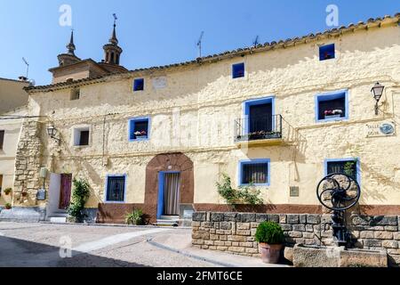 Fuendetodos is a Spanish population of the province of Zaragoza famous because in one of his houses born Spanish painter Francisco de Goya Stock Photo