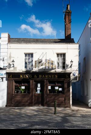 The Stout House public house in the Carfax, Horsham town centre, West Sussex, UK Stock Photo