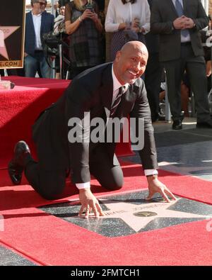 LOS ANGELES - DEC 13:  Dwayne Johnson at the Dwayne Johnson Star Ceremony on the Hollywood Walk of Fame on December 13, 2017 in Los Angeles, CA Stock Photo