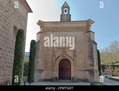 Monastery of Santa Maria de Poblet, Catalonia, Spain cross Stock Photo ...