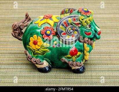 Chinese toy, which represents the year 2015 on the calendar is the year of the goat Stock Photo