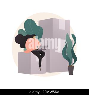 Shipping information abstract concept vector illustration. Stock Vector