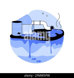 Groundwater pollution abstract concept vector illustration Stock Vector ...