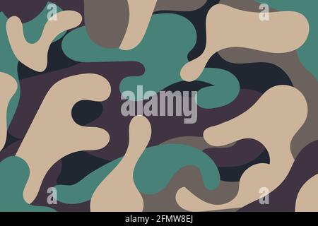 abstract camouflage vector background illustration Stock Vector