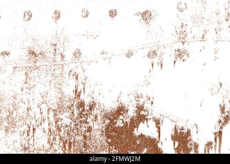 brown rust isolated on a white background. High quality photo Stock Photo
