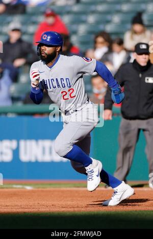 CLEVELAND, OH - MAY 22: Chicago White Sox third baseman Yoan Moncada (10)  catches a foul ball hit by Cleveland Guardians designated hitter Jose  Ramirez (11) (not pictured) for an out during