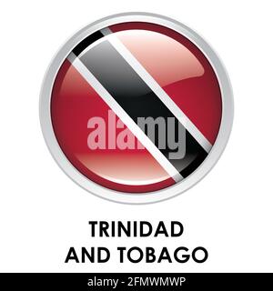 Round flag of Trinidad And Tobago Stock Photo