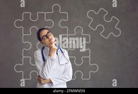 Professional doctor thinking about problem solution Stock Photo - Alamy