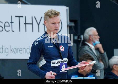 Odense, Denmark. 11th May, 2021. Head coach Jesper of Team Esbjerg seen in the Danish Women's Bambusa match between Odense Handball and Team Esbjerg at Sydbank Arena in Odense. (Photo Credit: Gonzales Photo/Alamy ...