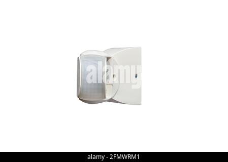Motion sensor with adjustable head, isolated on a white background with a clipping path. Stock Photo