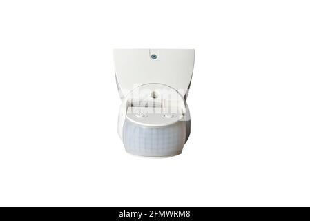 Motion sensor with adjustable head, isolated on a white background with a clipping path. Stock Photo