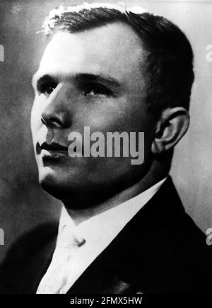 Gagarin, Yuri, 9.3.1934 - 23.3.1968, Soviet spaceman (cosmonaut), portrait, 1961, ADDITIONAL-RIGHTS-CLEARANCE-INFO-NOT-AVAILABLE Stock Photo