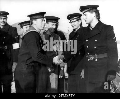 military, West Germany, Federal Armed Forces, navy, sailors of a minesweeper squadron, ADDITIONAL-RIGHTS-CLEARANCE-INFO-NOT-AVAILABLE Stock Photo