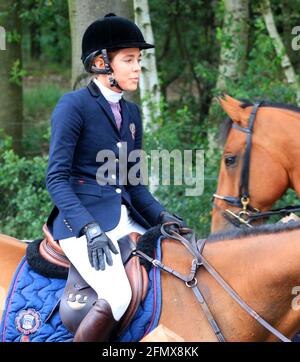 Charlotte Casiraghi beim Internationalen Springreitturnier in Valkenswaard in Holland.  Am 3. August 1986 kam sie in Monte Carlo als Charlotte Marie P Stock Photo