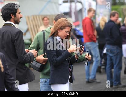 Charlotte Casiraghi beim Internationalen Springreitturnier in Valkenswaard in Holland.  Am 3. August 1986 kam sie in Monte Carlo als Charlotte Marie P Stock Photo