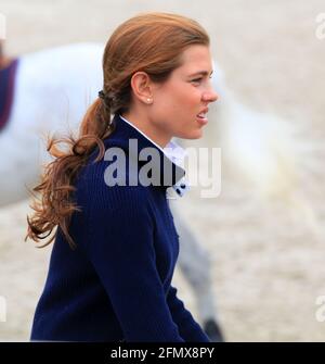 Charlotte Casiraghi beim Internationalen Springreitturnier in Valkenswaard in Holland.  Am 3. August 1986 kam sie in Monte Carlo als Charlotte Marie P Stock Photo