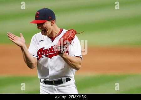 CLEVELAND, OH - MAY 11: James Karinchak (99) of the Cleveland