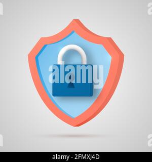 Security icon isolated on a light background. Vector illustration. Stock Vector