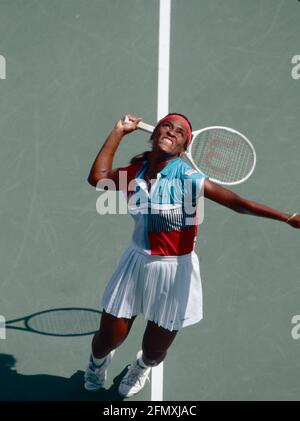 American tennis player Zina Garrison, 1989 Stock Photo