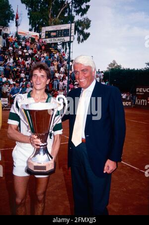 French tennis player Frederic Fontang, Italy 1991 Stock Photo Alamy