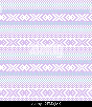 Christmas fair isle pattern background for fashion textiles, knitwear and graphics Stock Vector