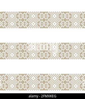 Christmas fair isle pattern background for fashion textiles, knitwear and graphics Stock Vector