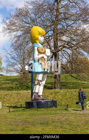 An exhibit at the Yorkshire Sculpture Park YSP at Wakefield, West Yorkshire, England UK - Charity 2002-3 by Damien Hirst Stock Photo