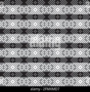 Christmas fair isle pattern background for fashion textiles, knitwear and graphics Stock Vector