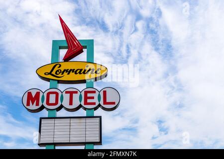 Memphis, TN - September 5, 2021: The Lorraine Motel in Memphis, TN where Martin Luther King, Jr was assassinated. Stock Photo