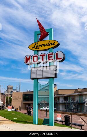 Memphis, TN - September 5, 2021: The Lorraine Motel in Memphis, TN where Martin Luther King, Jr was assassinated. Stock Photo