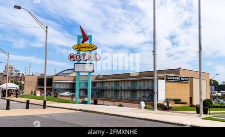 Memphis, TN - September 5, 2021: The Lorraine Motel in Memphis, TN where Martin Luther King, Jr was assassinated. Stock Photo