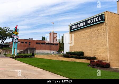 Memphis, TN - September 5, 2021: The Lorraine Motel in Memphis, TN where Martin Luther King, Jr was assassinated. Stock Photo