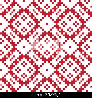 Christmas fair isle pattern background for fashion textiles, knitwear and graphics Stock Vector