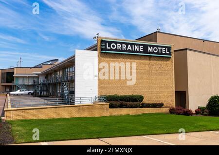 Memphis, TN - September 5, 2021: The Lorraine Motel in Memphis, TN where Martin Luther King, Jr was assassinated. Stock Photo